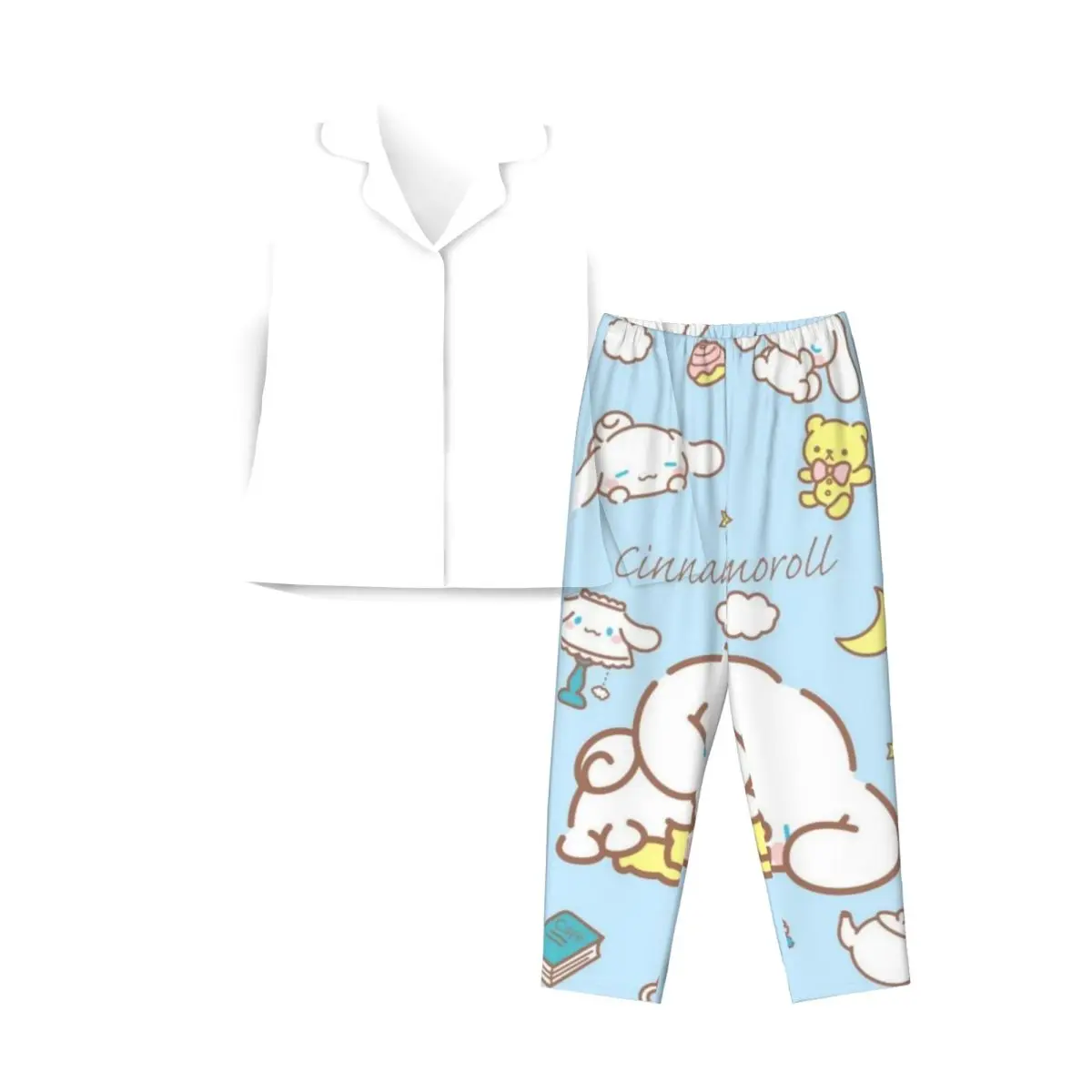 Sanrio Cinnamoroll Women's Pajamas Set 2 Piece Set For Women Casual Long sleeve Suit
Sanrio Cinnamoroll Women's Pajamas Set 2 Piece Set For Women Casual Long sleeve Suit