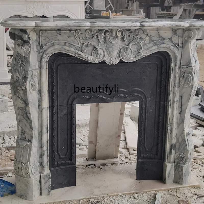 Large white fireplace stone carving fireplace decorative cabinet, French marble fireplace custom B06
Large white fireplace stone carving fireplace decorative cabinet, French marble fireplace custom B06