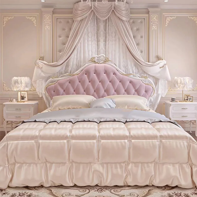 French court solid wood princess bed neoclassical double bed European high-end
French court solid wood princess bed neoclassical double bed European high-end