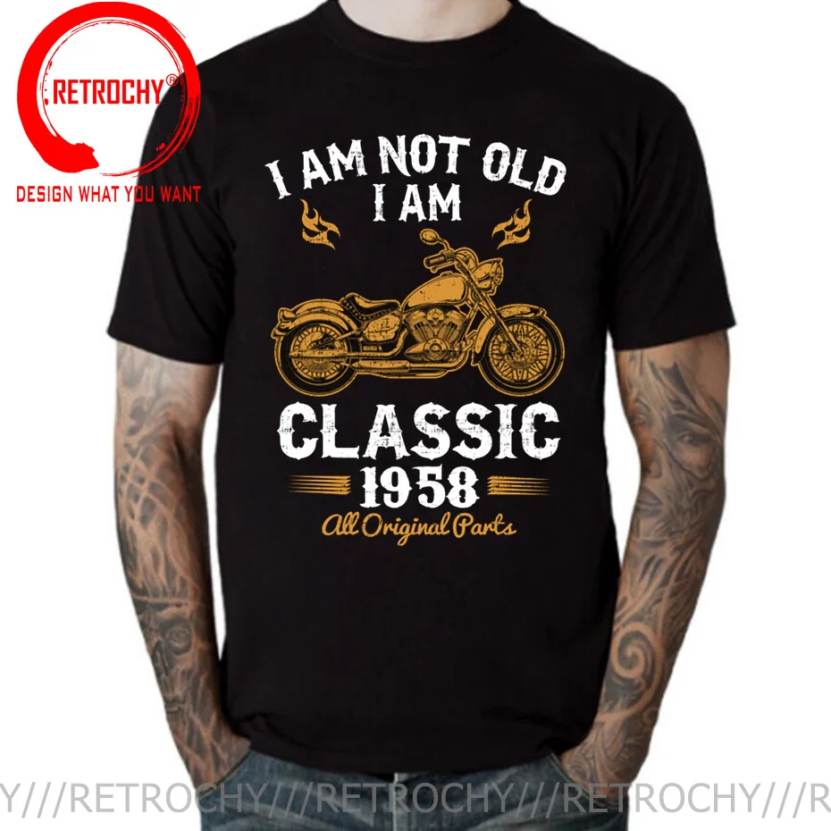 Men Motorcycle Lover 60th Birthday T Shirt I Am Not Old 1958 Cotton 1952 1962 1972 1982 1992 Tees Vintage Short Sleeve Plus Size
Men Motorcycle Lover 60th Birthday T Shirt I Am Not Old 1958 Cotton 1952 1962 1972 1982 1992 Tees Vintage Short Sleeve Plus Size