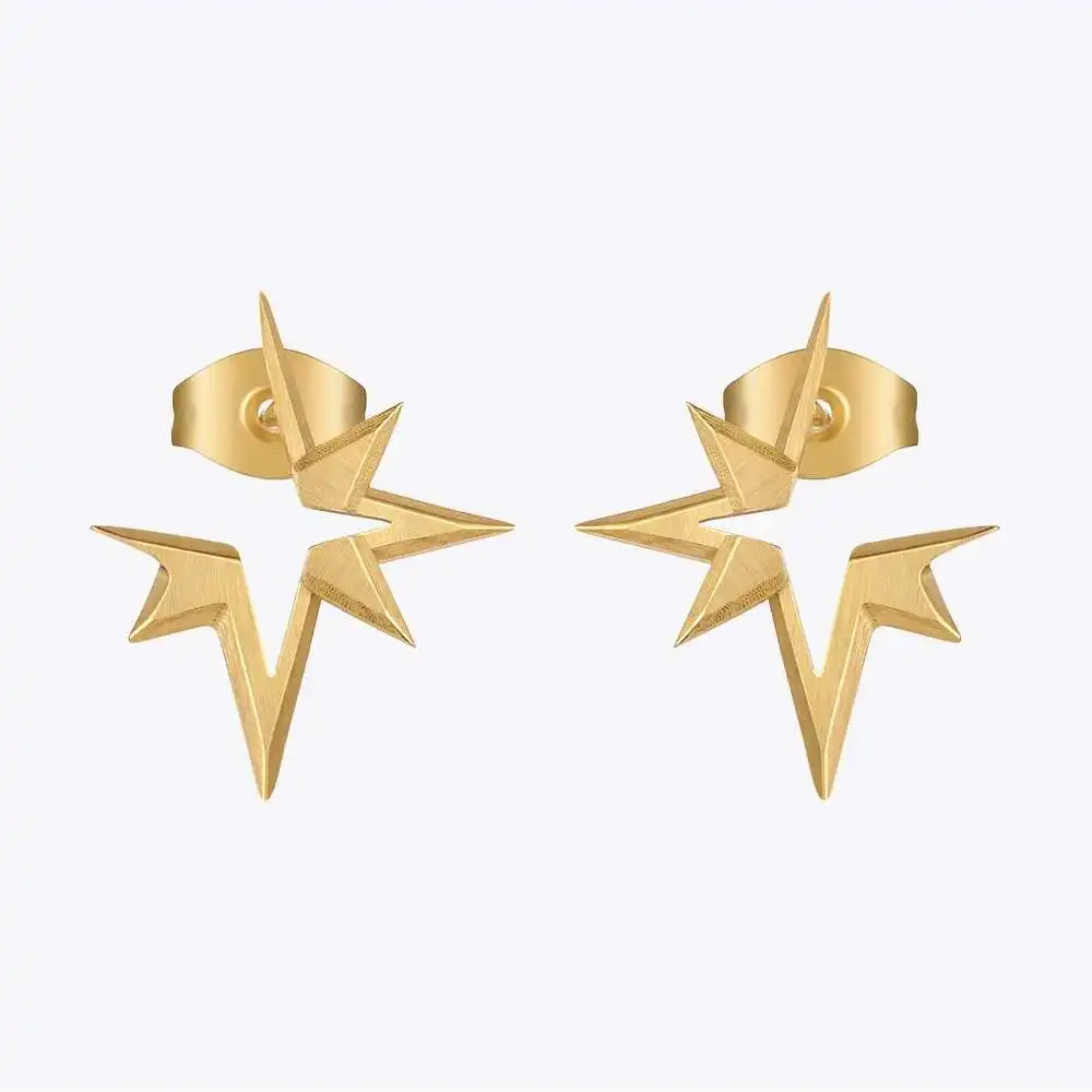ENFASHION Kolczyki Stars Earings Gold Color Earrings For Women Geometric Stainless Steel Fashion Jewelry Christmas Gift E221389
ENFASHION Kolczyki Stars Earings Gold Color Earrings For Women Geometric Stainless Steel Fashion Jewelry Christmas Gift E221389