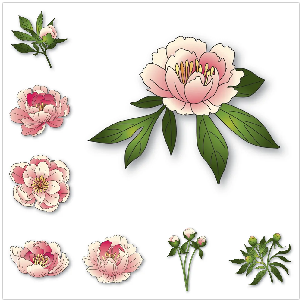 New 2025 Layered Peony Bloom Spring Crocosmia Stems Cutting Dies for Scrapbooking Supplies Paper Making Card Craft
New 2025 Layered Peony Bloom Spring Crocosmia Stems Cutting Dies for Scrapbooking Supplies Paper Making Card Craft