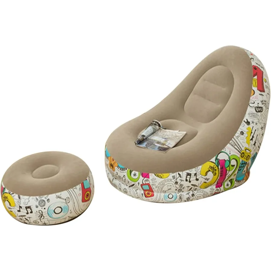 Bean Bag Chair Foldable Flocking Inflatable Sofa Outdoor Living Room Ultra Soft Lazy Sofa Couch Bean Bag Chair with 4-inch Foot
Bean Bag Chair Foldable Flocking Inflatable Sofa Outdoor Living Room Ultra Soft Lazy Sofa Couch Bean Bag Chair with 4-inch Foot