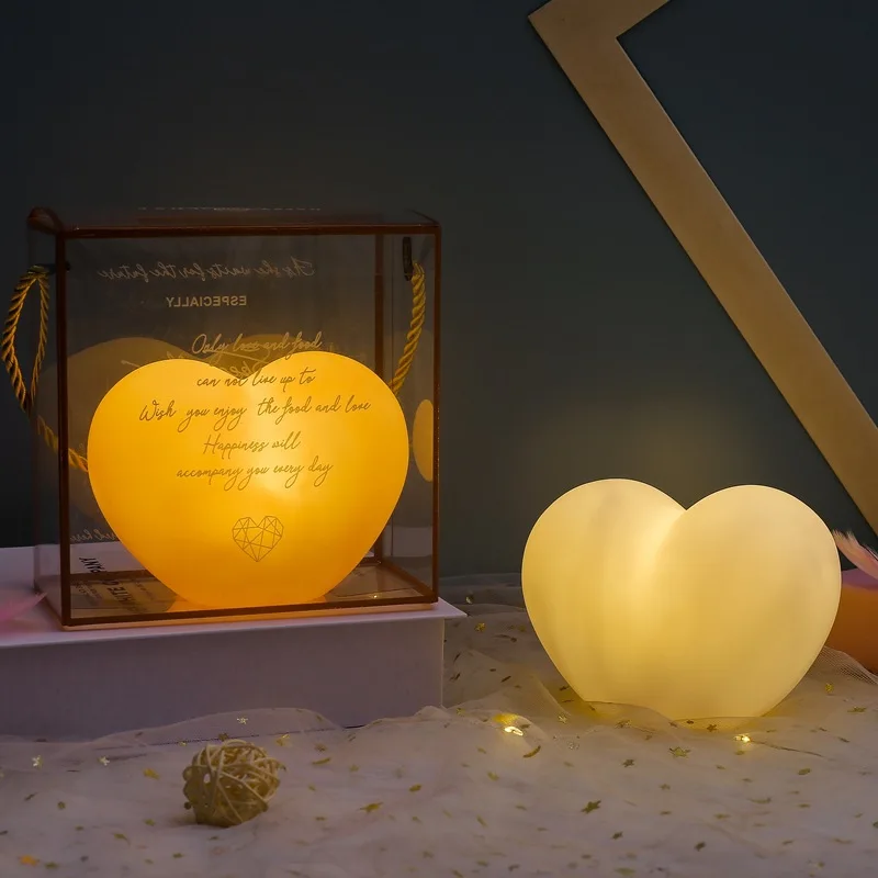 Heart-shaped Night Light Creative Gift Valentine's Day Qixi Festival Ins Love Girl Heart Ambient Light Wedding Holiday Gift
Heart-shaped Night Light Creative Gift Valentine's Day Qixi Festival Ins Love Girl Heart Ambient Light Wedding Holiday Gift