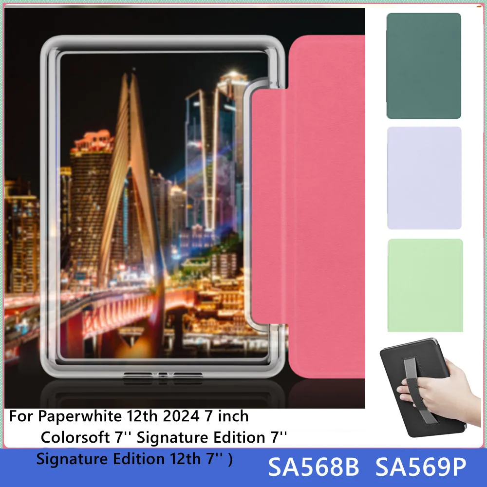 For Kindle Paperwhite 12th Generation Case 2024 Signature Edition 12th Colorsoft 7'' Case with HandStrap SA568B Auto Sleep Cover
For Kindle Paperwhite 12th Generation Case 2024 Signature Edition 12th Colorsoft 7'' Case with HandStrap SA568B Auto Sleep Cover