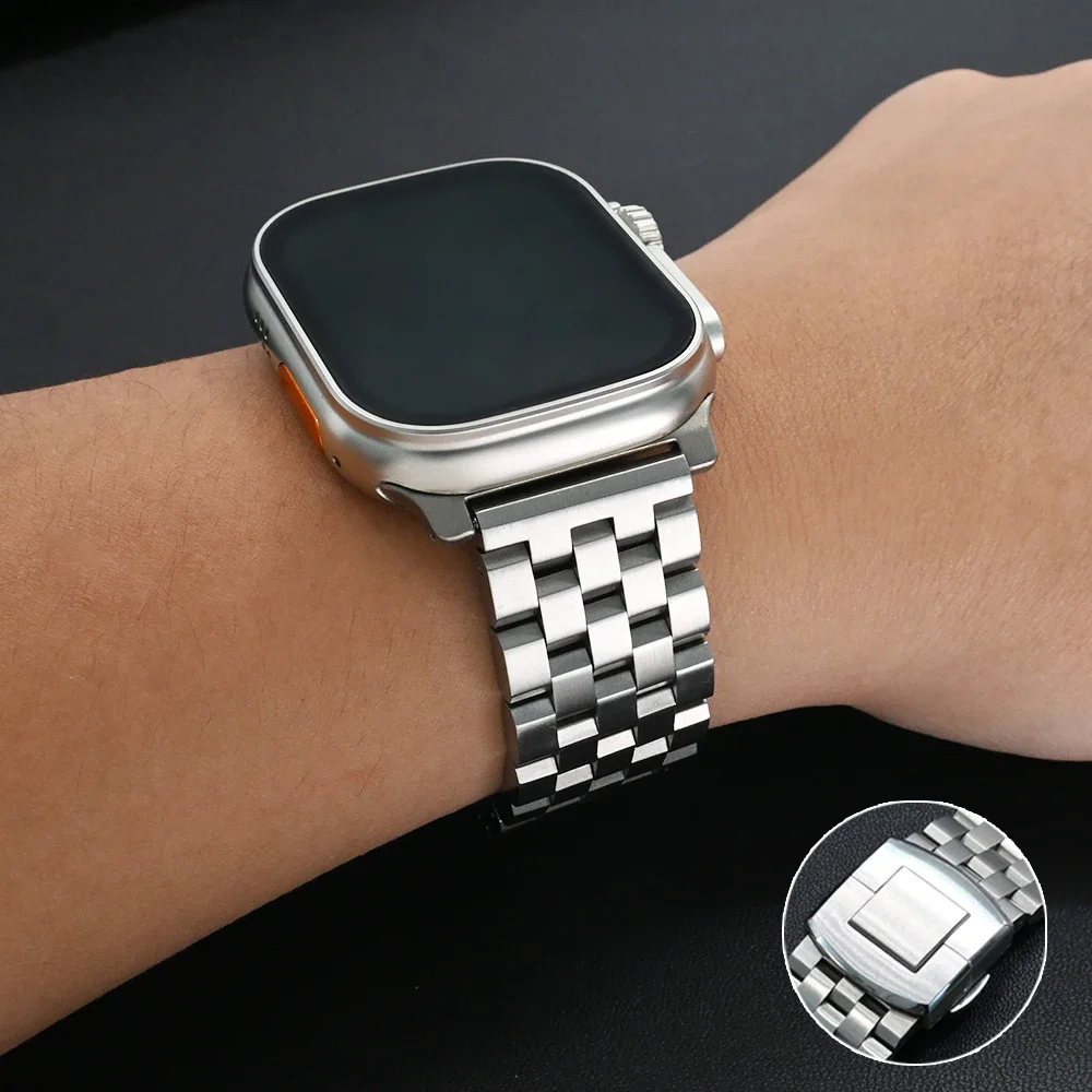 Ремешок из нержавеющей стали для Apple Watch 10 46 мм Ultra 2/1 49 мм Роскошный мужской браслет для Iwatch Series 9 8 7 6 5 4 Se 45 мм 44 мм Ремешок
Ремешок из нержавеющей стали для Apple Watch 10 46 мм Ultra 2/1 49 мм Роскошный мужской браслет для Iwatch Series 9 8 7 6 5 4 Se 45 мм 44 мм Ремешок