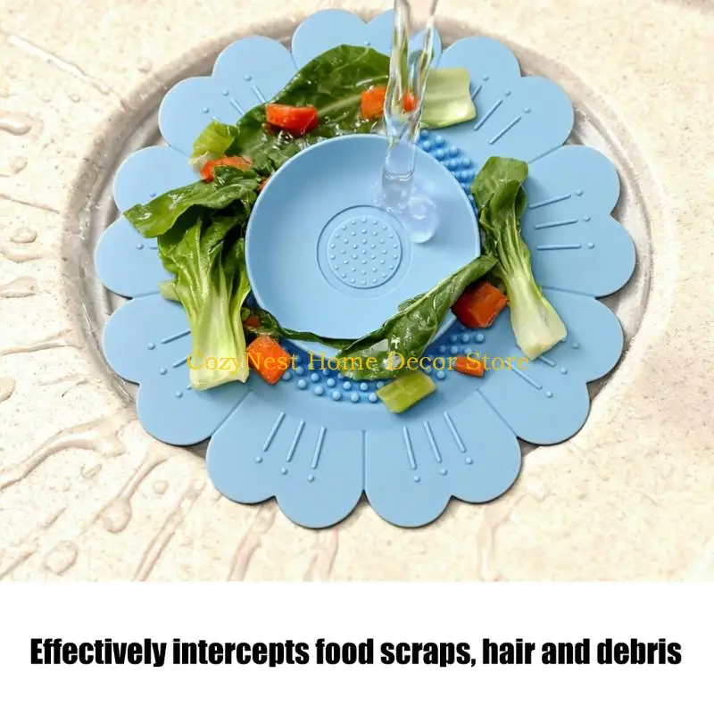 92MF Flower Silicone Floor Drain Cover Meshes Sink Strainer Anti-Blocking Hair Clean Up Waste Catcher Kitchen Bathroom
92MF Flower Silicone Floor Drain Cover Meshes Sink Strainer Anti-Blocking Hair Clean Up Waste Catcher Kitchen Bathroom