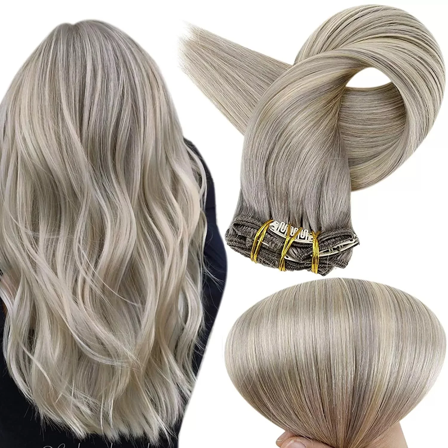 Full Shine Clip in Hair Extensions Human Hair Ombre Color 7-10Pcs 100g Double Weft 100% Remy Human Hair Clip in Extentions
Full Shine Clip in Hair Extensions Human Hair Ombre Color 7-10Pcs 100g Double Weft 100% Remy Human Hair Clip in Extentions