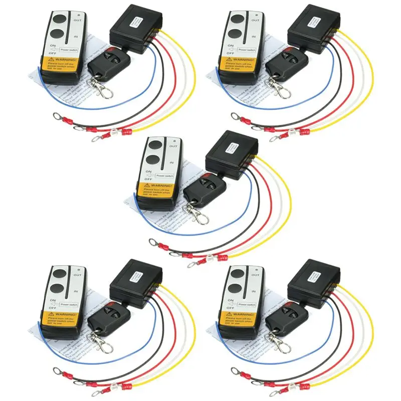 Simple 5X 12V 315Mhz 50Ft / 15M Wireless Winch Remote Control Controller Kit For Jeep ATV US
Simple 5X 12V 315Mhz 50Ft / 15M Wireless Winch Remote Control Controller Kit For Jeep ATV US
