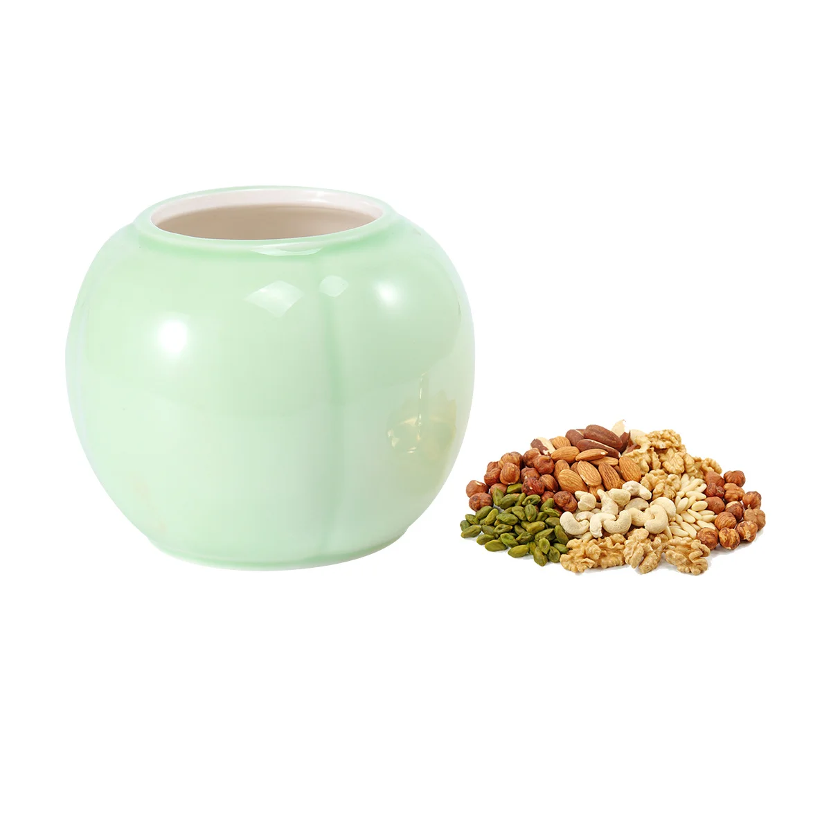 Pumpkin Shape Tea Can Ceramic Storage Container Sealed Canister Coffee Sugar Jar Home Dinner Business Gift Green Abrasion
Pumpkin Shape Tea Can Ceramic Storage Container Sealed Canister Coffee Sugar Jar Home Dinner Business Gift Green Abrasion