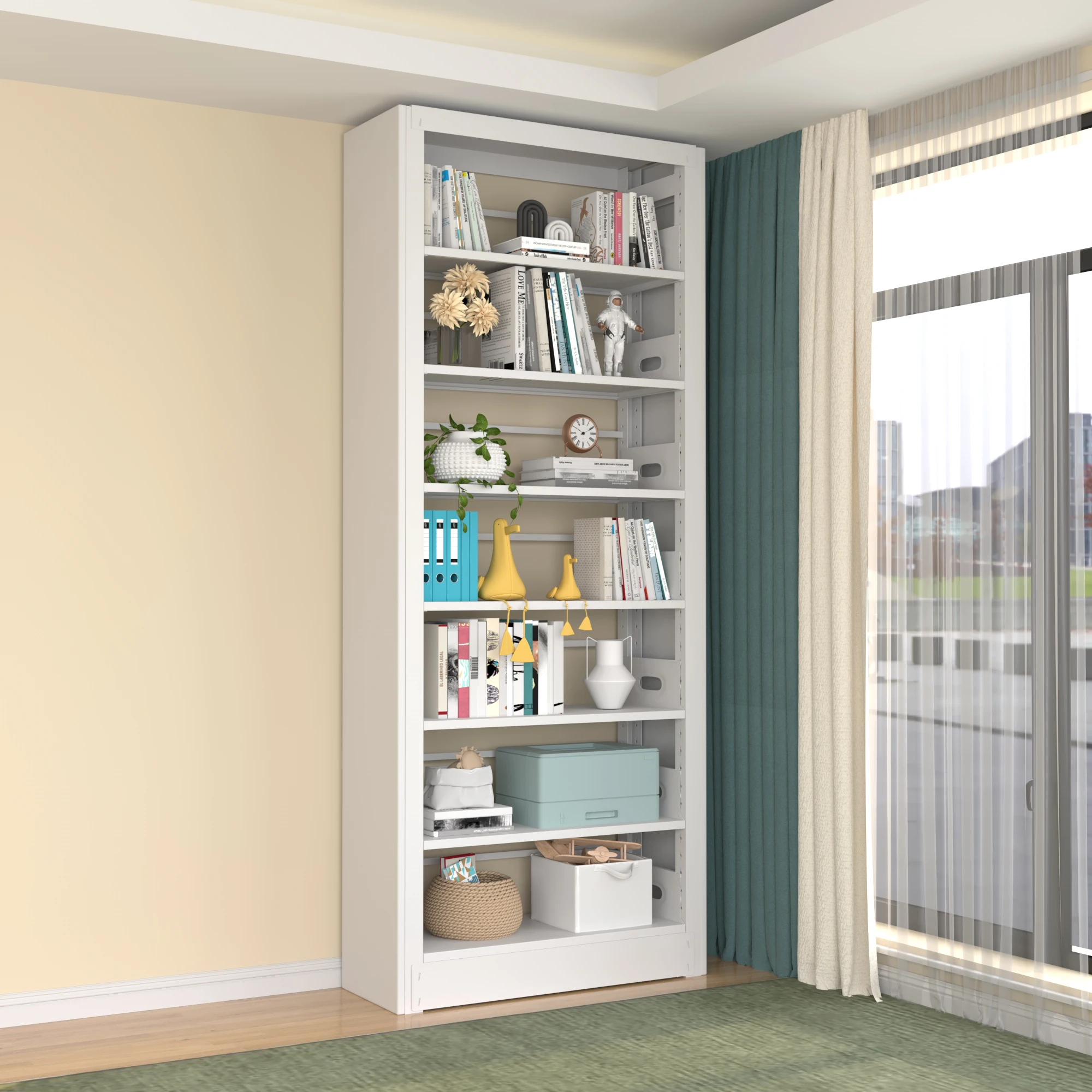 Modern Metal Office Bookcase School Library Steel Bookshelf and Book Rack with Storage Function
Modern Metal Office Bookcase School Library Steel Bookshelf and Book Rack with Storage Function