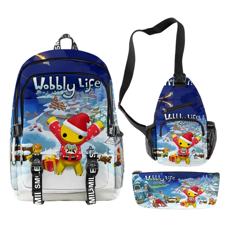 New Game Wobbly Life Creative Peripheral Cartoon Cute Printed Backpack Backpack Pencil Case Shoulder Bag Daily Necessities
New Game Wobbly Life Creative Peripheral Cartoon Cute Printed Backpack Backpack Pencil Case Shoulder Bag Daily Necessities