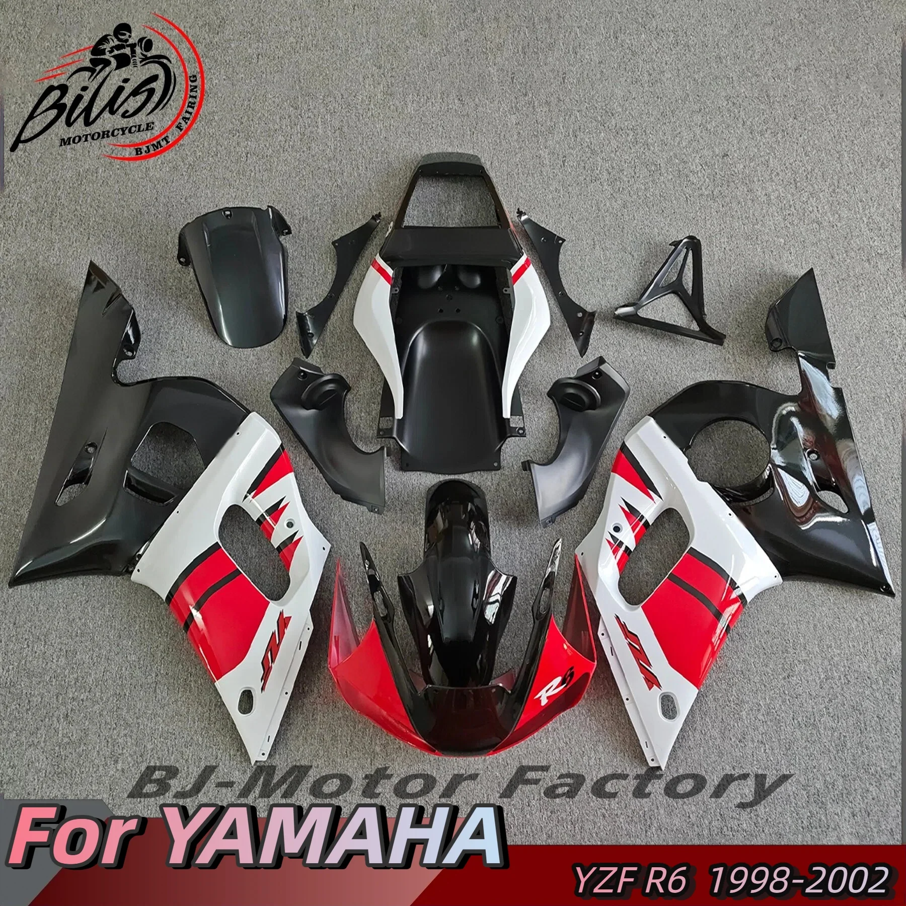 Fairing Kits For YAMAHA YZFR6 1998 - 2002 Blue White Fairings YZF R6 01 02 Bodywork YZF R6 1999 Unpainted
Fairing Kits For YAMAHA YZFR6 1998 - 2002 Blue White Fairings YZF R6 01 02 Bodywork YZF R6 1999 Unpainted