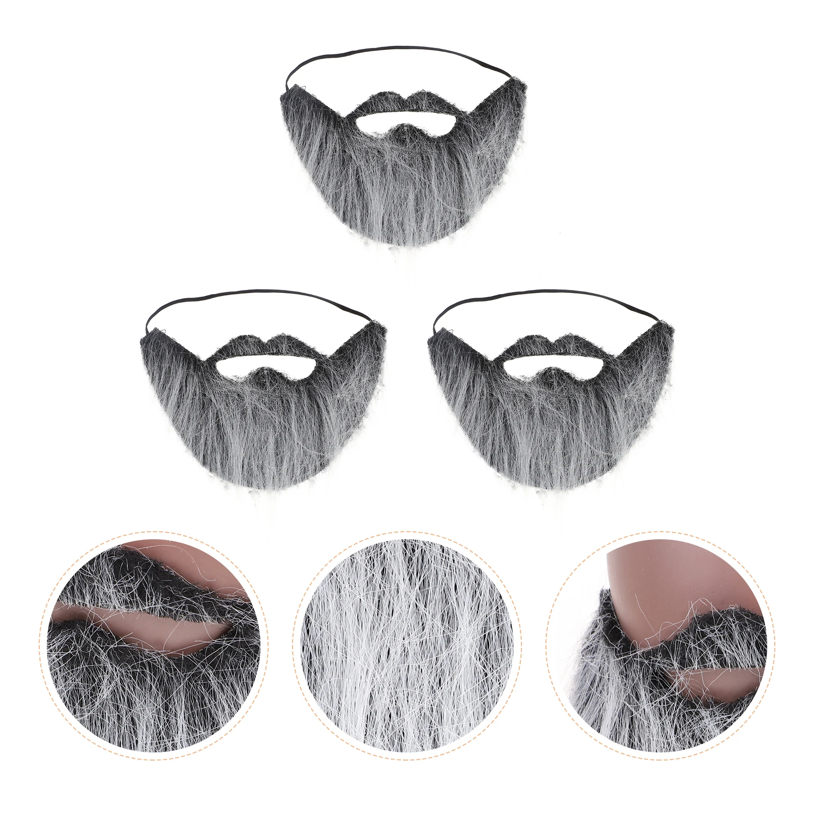 3pcs Fake Beard Props Funny Costume Accessory Black Gray Color Christmas Halloween Party Makeup Arts Crafts
3pcs Fake Beard Props Funny Costume Accessory Black Gray Color Christmas Halloween Party Makeup Arts Crafts