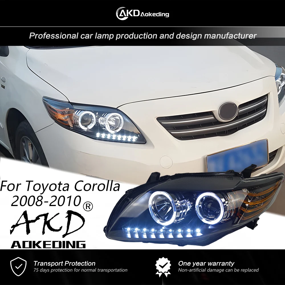 AKD Head Lights For Toyota Corolla 2008-2010 Angel Styling LED Daytime Lights Dual Projector Assembly Upgrade Auto Accessories
AKD Head Lights For Toyota Corolla 2008-2010 Angel Styling LED Daytime Lights Dual Projector Assembly Upgrade Auto Accessories