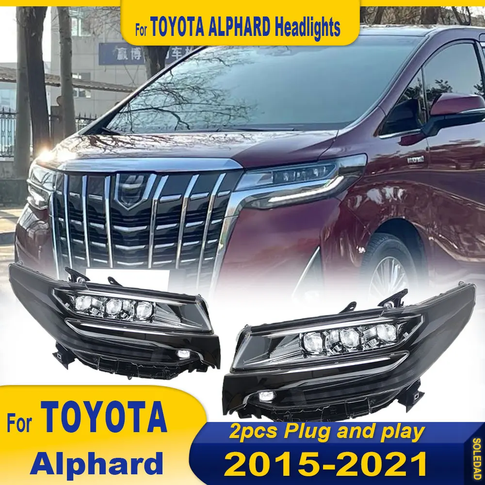 Car Lights For Toyota Alphard Headlights 2015 2016 2017 2018 2019 2020 2021 LED Projector 4 Lens Car Headlamps DRL Turn Signals
Car Lights For Toyota Alphard Headlights 2015 2016 2017 2018 2019 2020 2021 LED Projector 4 Lens Car Headlamps DRL Turn Signals
