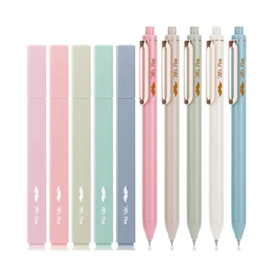 - Aesthetic Highlighters and Gel Pens, 10 Pack, Assorted Colors Bible Highlighters No Bleed, Black Ink Gel Pens, Fast Dry and N
- Aesthetic Highlighters and Gel Pens, 10 Pack, Assorted Colors Bible Highlighters No Bleed, Black Ink Gel Pens, Fast Dry and N