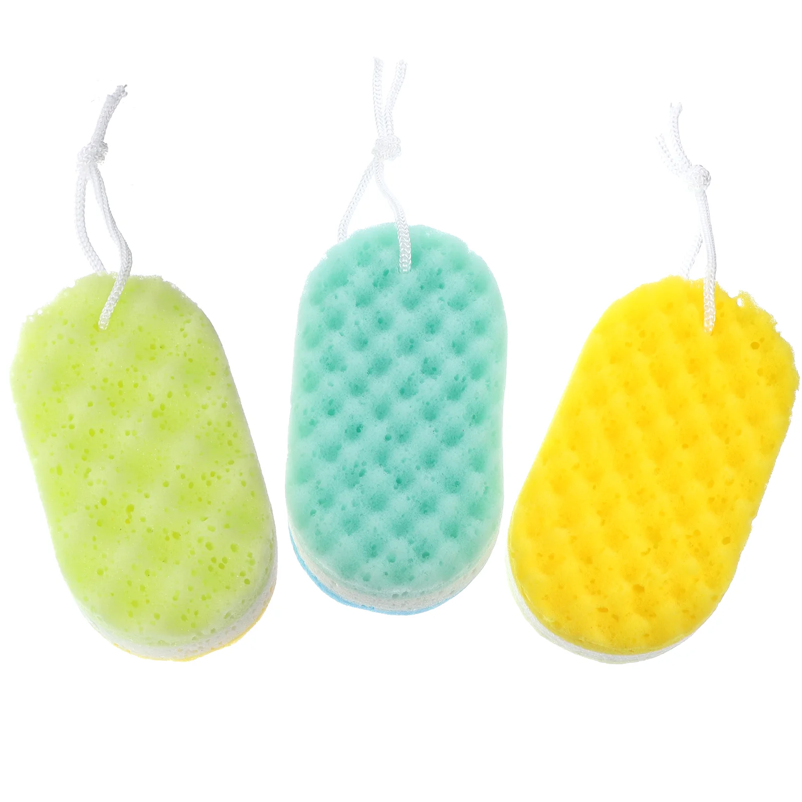 3Pcs Bathing Sponge Body Scrubbers Clean and Exfoliating Shower Bathing Tools Sponge with Hanging Rope for Women Men
3Pcs Bathing Sponge Body Scrubbers Clean and Exfoliating Shower Bathing Tools Sponge with Hanging Rope for Women Men