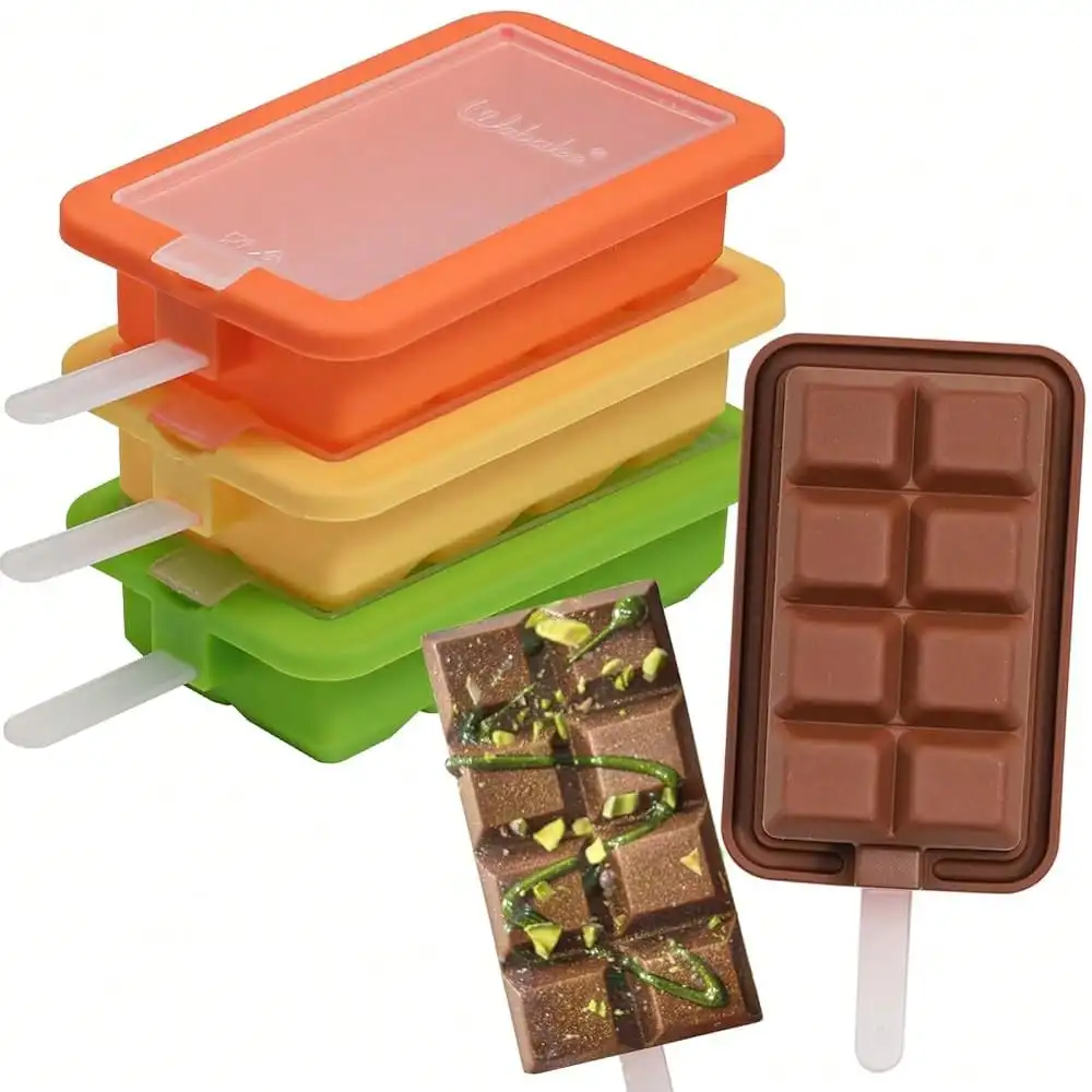 Sicles Molds, 8 Piece Ice Mold, Reusable Easy Release Ice Cream Mold For , Many Shapes Homemade Sicle Molds, DIY Sicle Maker, (8 Cavities-Purple)
Sicles Molds, 8 Piece Ice Mold, Reusable Easy Release Ice Cream Mold For , Many Shapes Homemade Sicle Molds, DIY Sicle Maker, (8 Cavities-Purple)