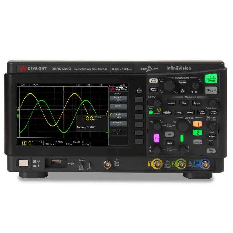 DSOX1202G Keysight Oscilloscope 70 MHz,2 Channel,2 GSa/s 
DSOX1202G Keysight Oscilloscope 70 MHz,2 Channel,2 GSa/s