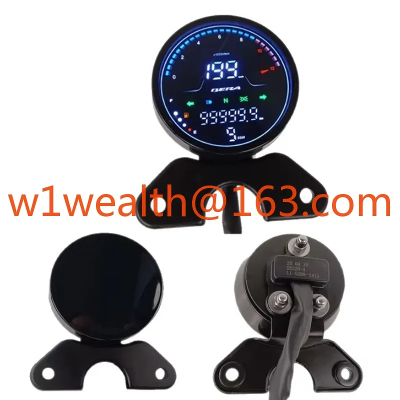 Motorcycle LED Speedometer for RT250-C CG125 with RPM 1-5 Gear
Motorcycle LED Speedometer for RT250-C CG125 with RPM 1-5 Gear