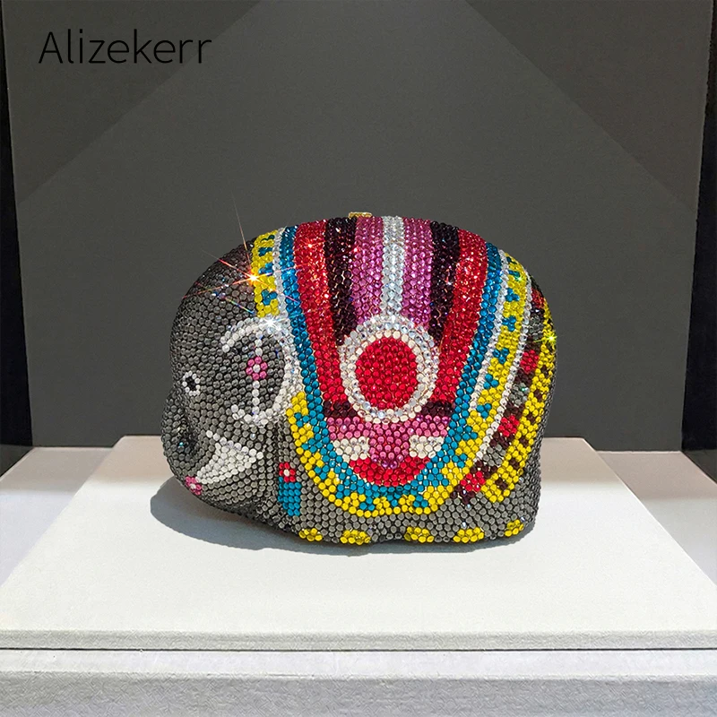 Alizekerr Indian Elephant Shaped Crystal Evening Bag Women Novelty Sparkly Flat Bottom Rhinestone Clutch Purse Wedding Party
Alizekerr Indian Elephant Shaped Crystal Evening Bag Women Novelty Sparkly Flat Bottom Rhinestone Clutch Purse Wedding Party