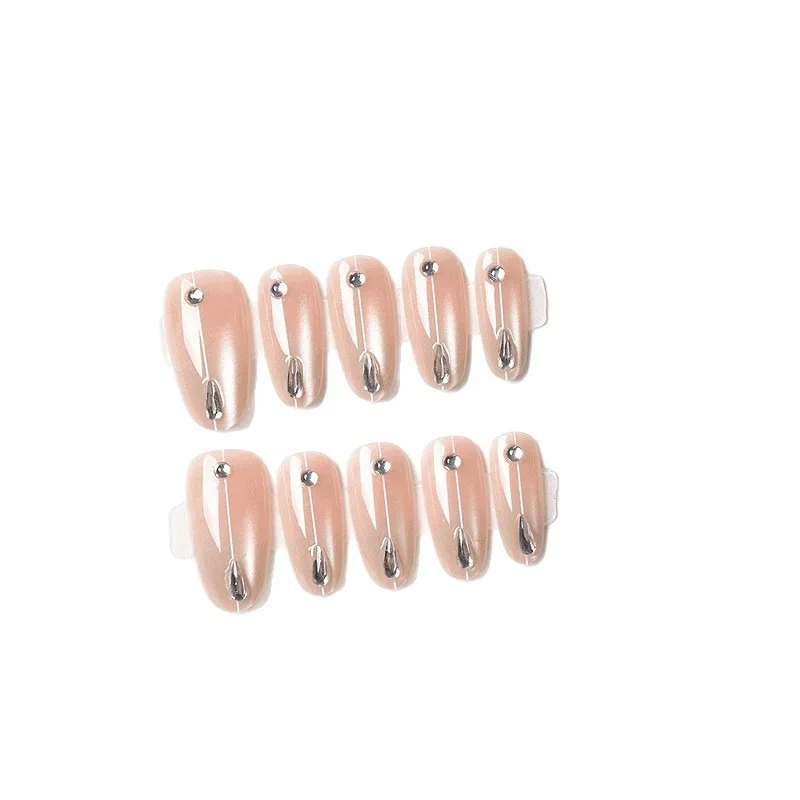 Летний нежный и простой кошачий глаз дизайн ногтей носимый пластырь для дизайна ногтей средний и длинный овальный съемный
Летний нежный и простой кошачий глаз дизайн ногтей носимый пластырь для дизайна ногтей средний и длинный овальный съемный