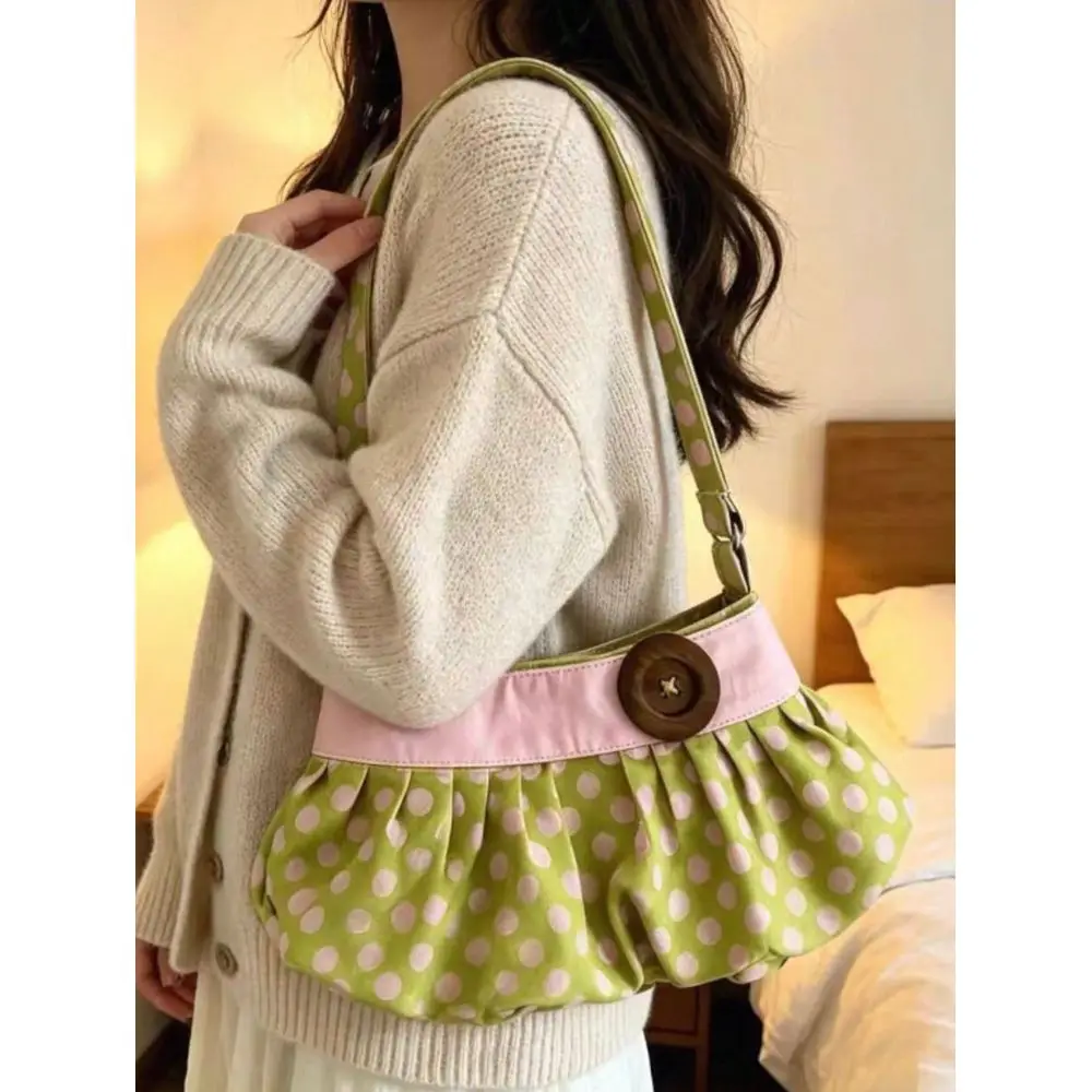 Striped Fabric Shoulder Bag, Retro Pleated Handbag With Tortoiseshell Clasp, Womens Daily Y2K Style Underarm Bag
Striped Fabric Shoulder Bag, Retro Pleated Handbag With Tortoiseshell Clasp, Womens Daily Y2K Style Underarm Bag