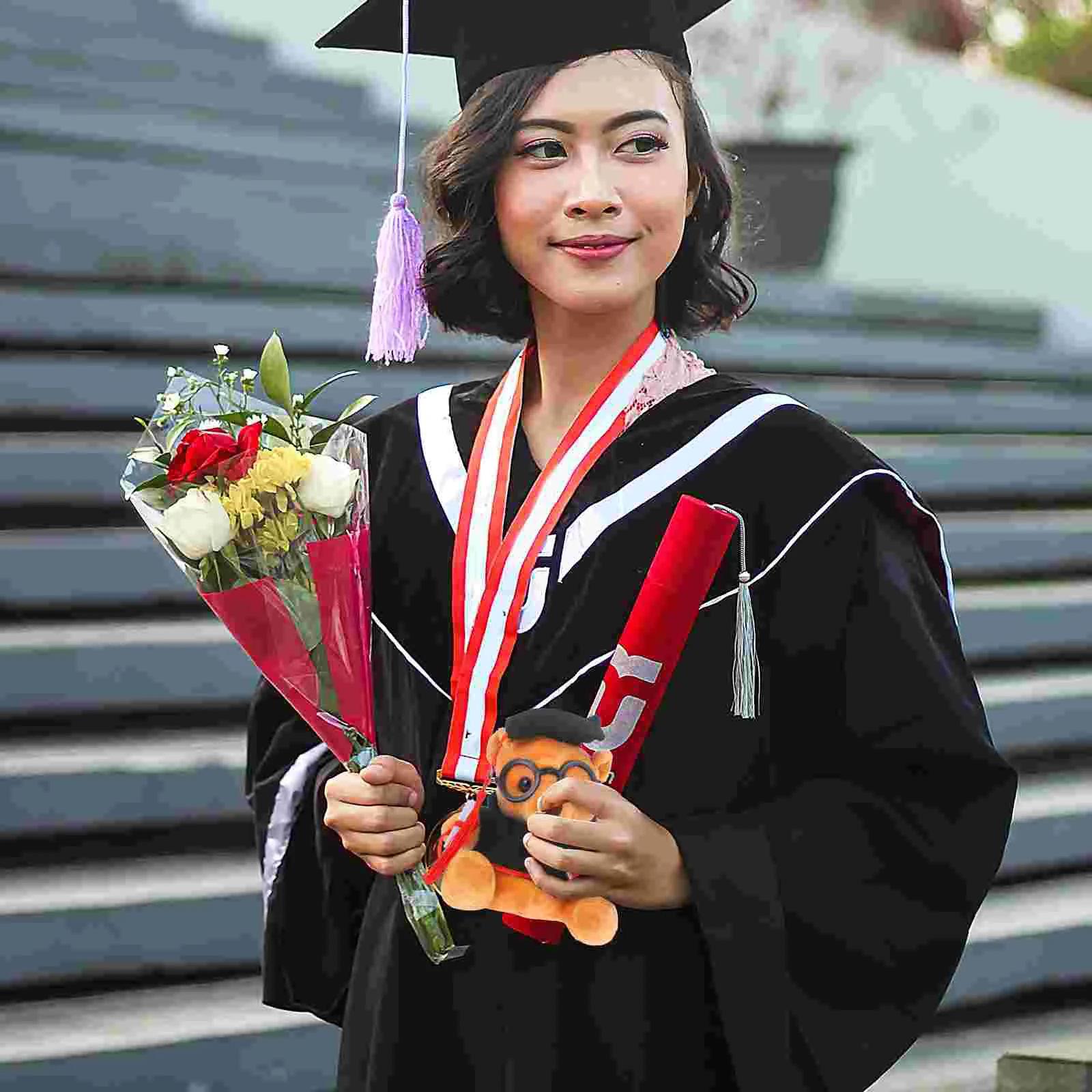 Toy Graduation Commemorative Cute Bear Decor Plush Stuffed Bears Cartoon Gift Party Adorable Decorative Student
Toy Graduation Commemorative Cute Bear Decor Plush Stuffed Bears Cartoon Gift Party Adorable Decorative Student
