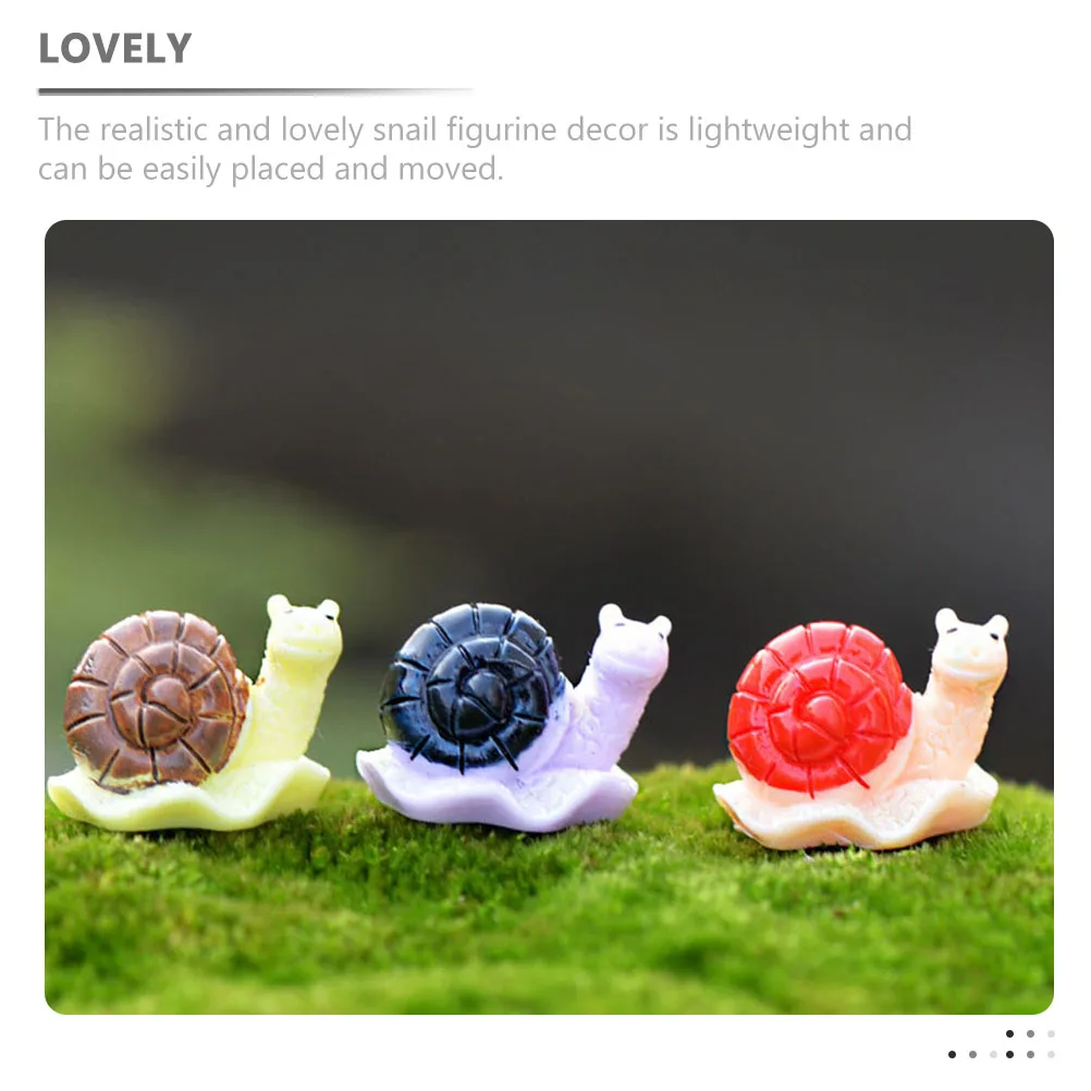 3 Pcs Miniature Snail Figurines Realistic Simulation Decorations for Garden Yard Balcony Resin Animal Models Lightweight Safe
3 Pcs Miniature Snail Figurines Realistic Simulation Decorations for Garden Yard Balcony Resin Animal Models Lightweight Safe