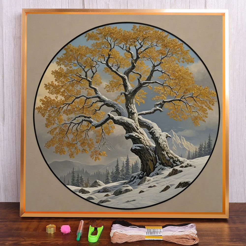 Scenery Tree Printed Water-Soluble Canvas Cross Stitch Embroidery Full Kit Craft Handicraft Handmade Sewing Sales Floss Needle
Scenery Tree Printed Water-Soluble Canvas Cross Stitch Embroidery Full Kit Craft Handicraft Handmade Sewing Sales Floss Needle