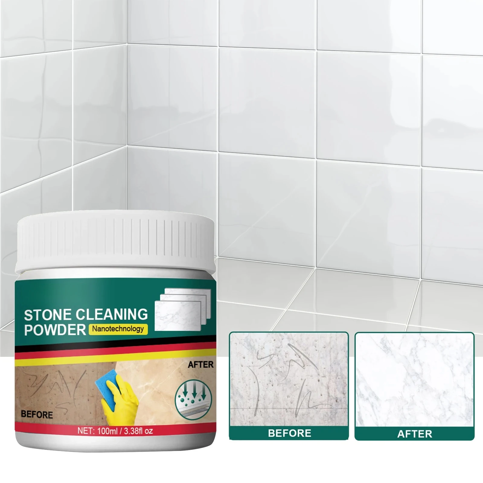 Deep Remover Granite Quartz Marble Tile Stone Floor Stubborn Oil Stains Cleaning Powder
Deep Remover Granite Quartz Marble Tile Stone Floor Stubborn Oil Stains Cleaning Powder