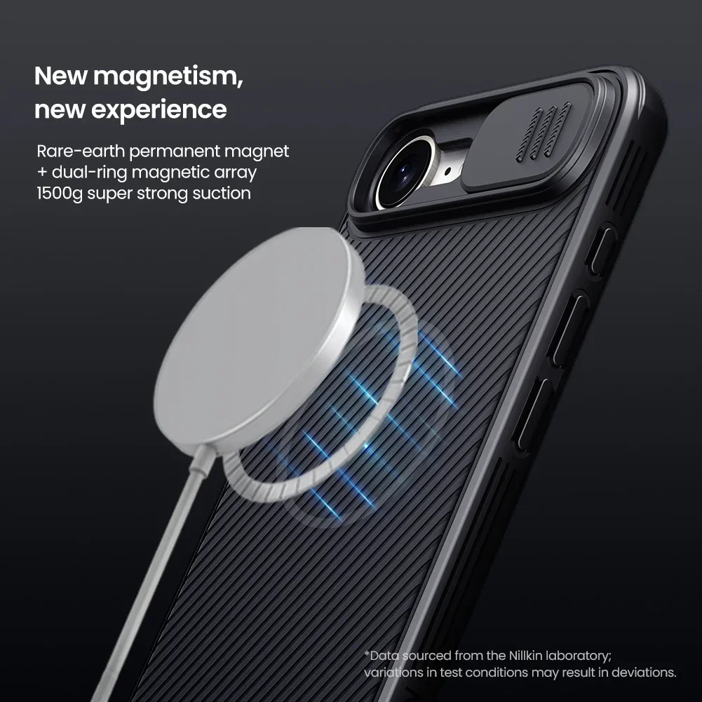Nillkin For iPhone 16e / 17e Case Magnetic Camshield Pro Charging Magsafe Camera Slide Cover Protection Phone Case
Nillkin For iPhone 16e / 17e Case Magnetic Camshield Pro Charging Magsafe Camera Slide Cover Protection Phone Case
