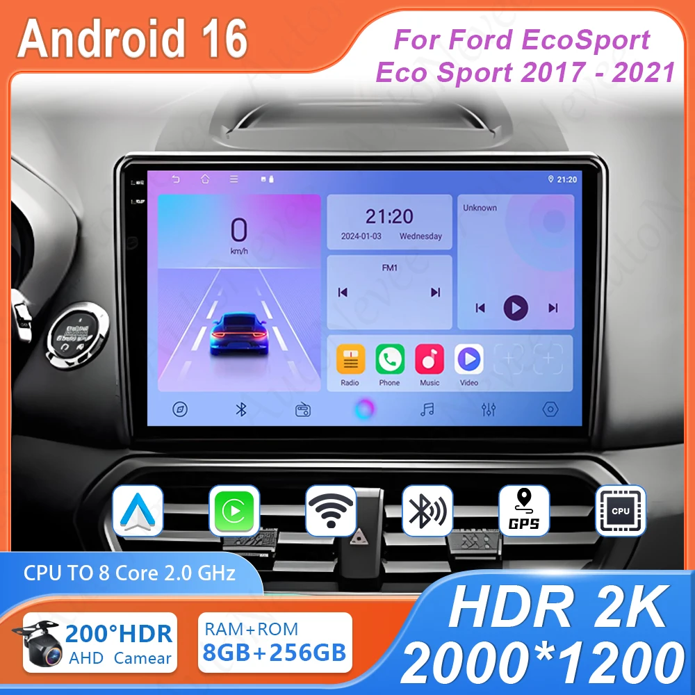 Автомагнитола Android для Ford EcoSport 2017-2021 с QLED-экраном, видеорегистратором, 4G, Wi-Fi, Bluetooth и высокопроизводительной GPS-навигацией
Автомагнитола Android для Ford EcoSport 2017-2021 с QLED-экраном, видеорегистратором, 4G, Wi-Fi, Bluetooth и высокопроизводительной GPS-навигацией