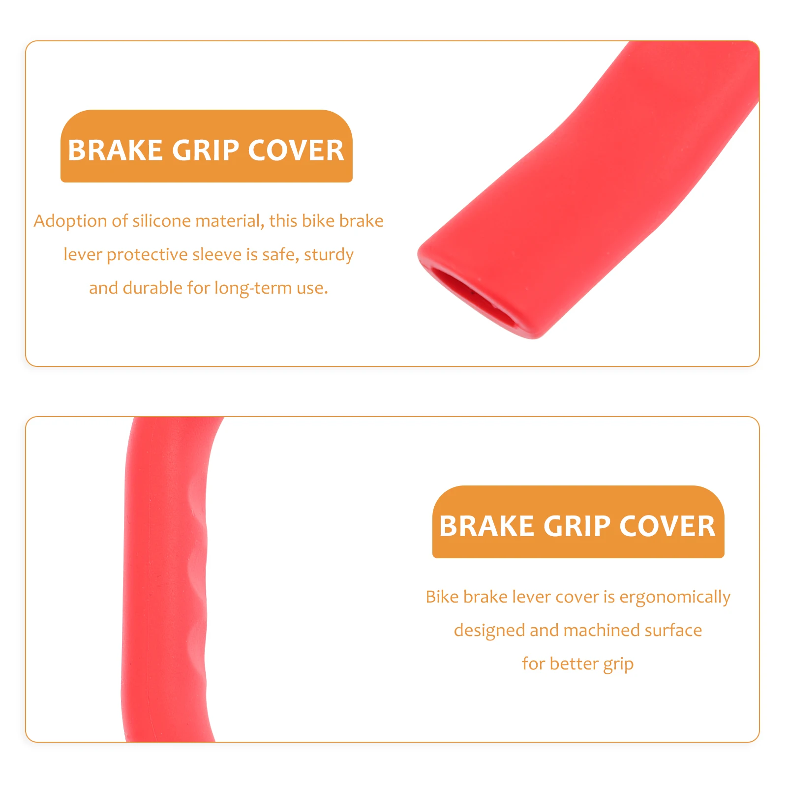 4Pcs Universal Bike Brake Lever Cover Heavy Duty Silicone Sleeve for Secure Fit Reduced Hand Fatigue Brake Grip Protector
4Pcs Universal Bike Brake Lever Cover Heavy Duty Silicone Sleeve for Secure Fit Reduced Hand Fatigue Brake Grip Protector