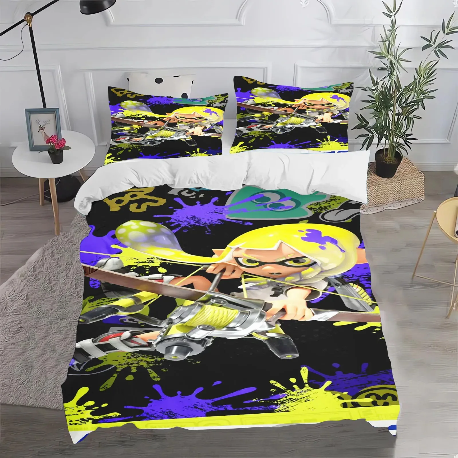 Game, Splatoon, Anime 100% Polyester Bedding Set Duvet Cover Set Printed Cartoon Home Decor
Game, Splatoon, Anime 100% Polyester Bedding Set Duvet Cover Set Printed Cartoon Home Decor