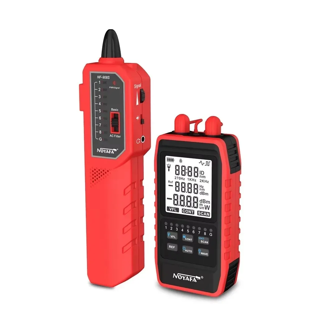 NF-908S Mini Optical Power Meter VFL RJ45 Cable Tester
NF-908S Mini Optical Power Meter VFL RJ45 Cable Tester