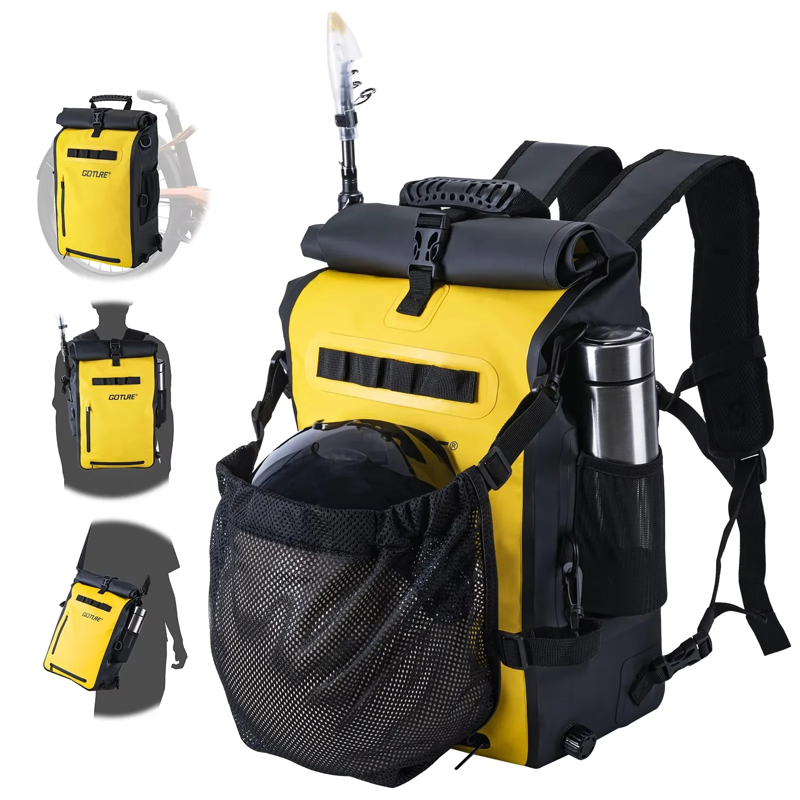 Goture Outdoor Portable Double Shoulder Quality Bag Big Capacity Waterproof Backpack For Fishing Rafting Hiking Riding Fishing
Goture Outdoor Portable Double Shoulder Quality Bag Big Capacity Waterproof Backpack For Fishing Rafting Hiking Riding Fishing
