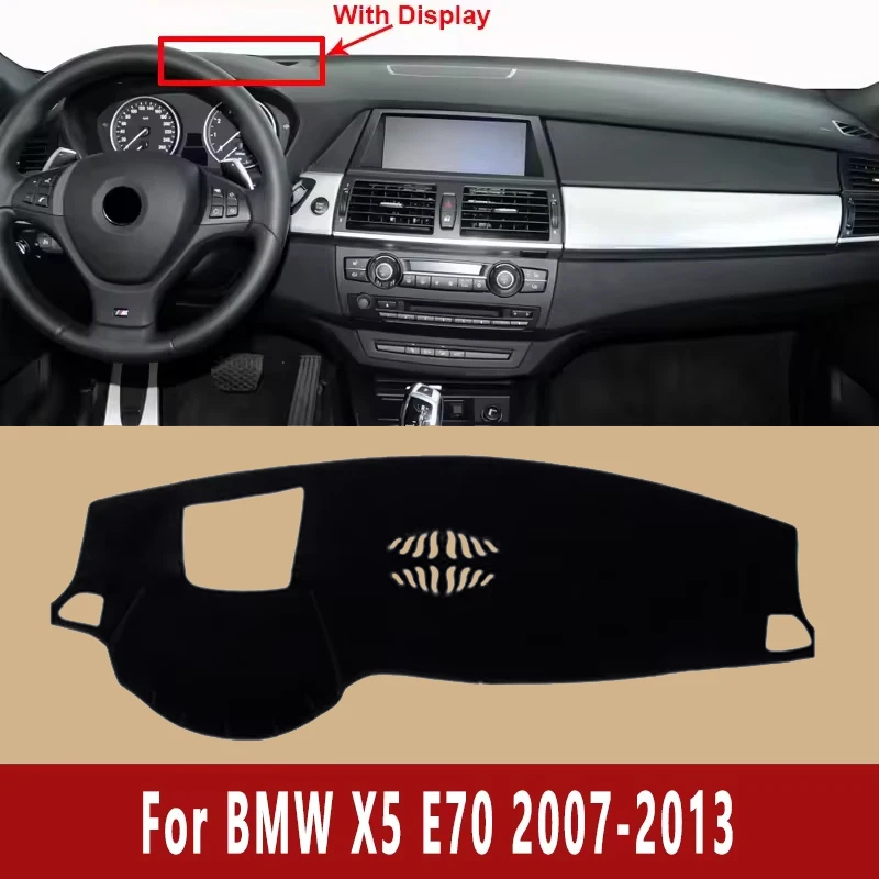 Car Dashboard Mat Dash Cover Central Control Pad for BMW X5 E70 With Display 2007-2013 2008 Nonslip Cape Sunshade Accessories
Car Dashboard Mat Dash Cover Central Control Pad for BMW X5 E70 With Display 2007-2013 2008 Nonslip Cape Sunshade Accessories