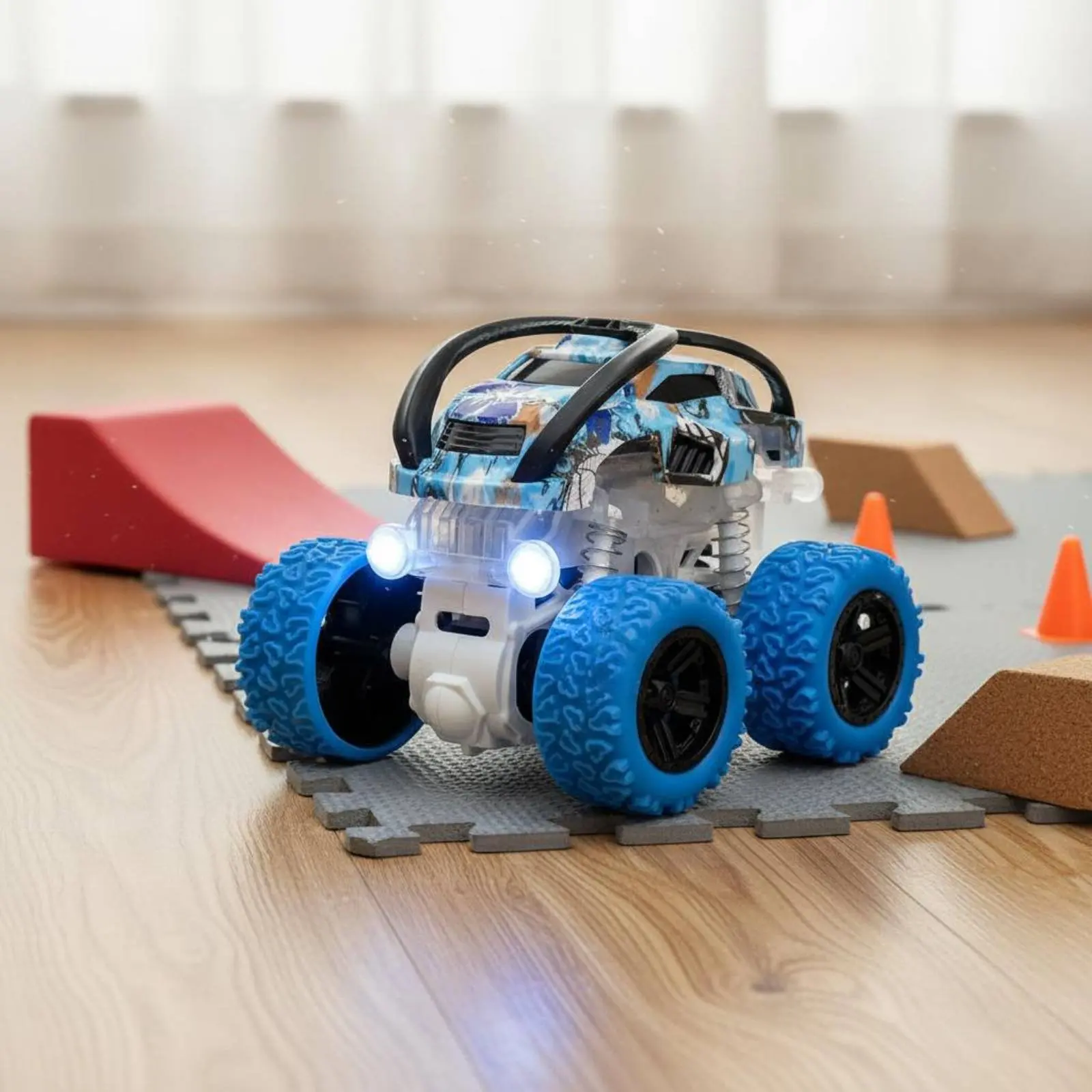 Push-and-Move Powered Toy Car Multi-Surface 360° Flip Acrobatic Car Push and Move Monster Vehicle Sturdy & Crash-Resistant
Push-and-Move Powered Toy Car Multi-Surface 360° Flip Acrobatic Car Push and Move Monster Vehicle Sturdy & Crash-Resistant