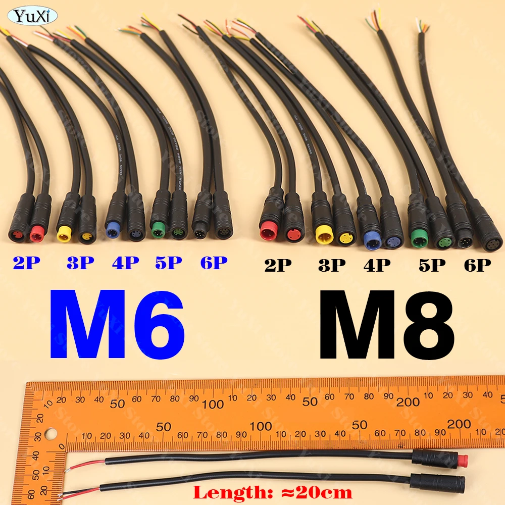 1-12set M8 M6 Core 2/3/4/5/6Pin Male Female Julet Electric Ebike Butt Plug Connector Cable Signal Sensor Waterproof Scooter Wire
1-12set M8 M6 Core 2/3/4/5/6Pin Male Female Julet Electric Ebike Butt Plug Connector Cable Signal Sensor Waterproof Scooter Wire