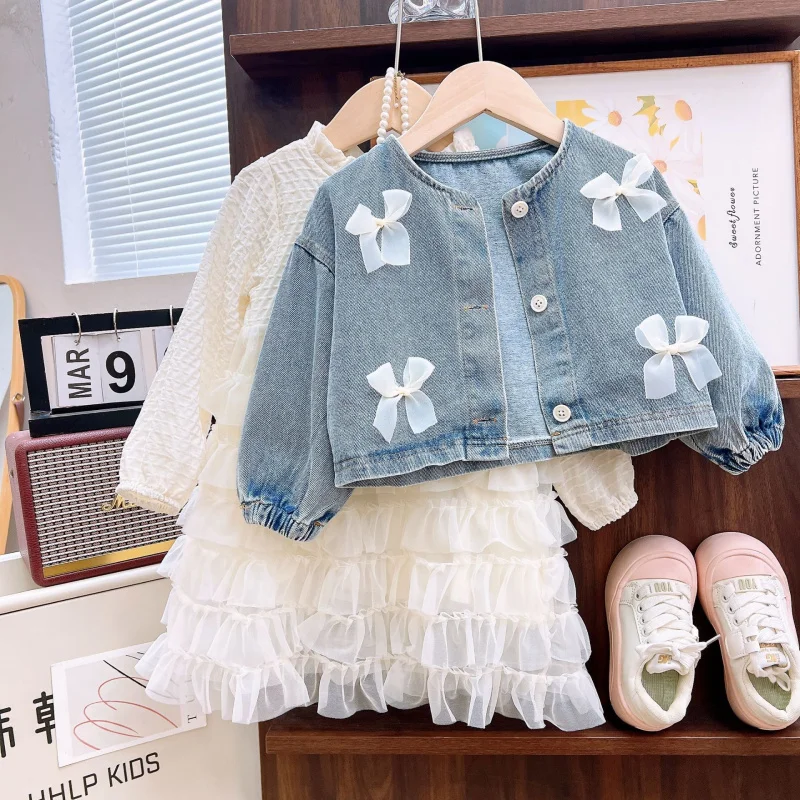 2025New Girls' Spring Outfit Dress Set Girl's Denim Jacket Spring Stylish Baby Girl Princess Dress
2025New Girls' Spring Outfit Dress Set Girl's Denim Jacket Spring Stylish Baby Girl Princess Dress