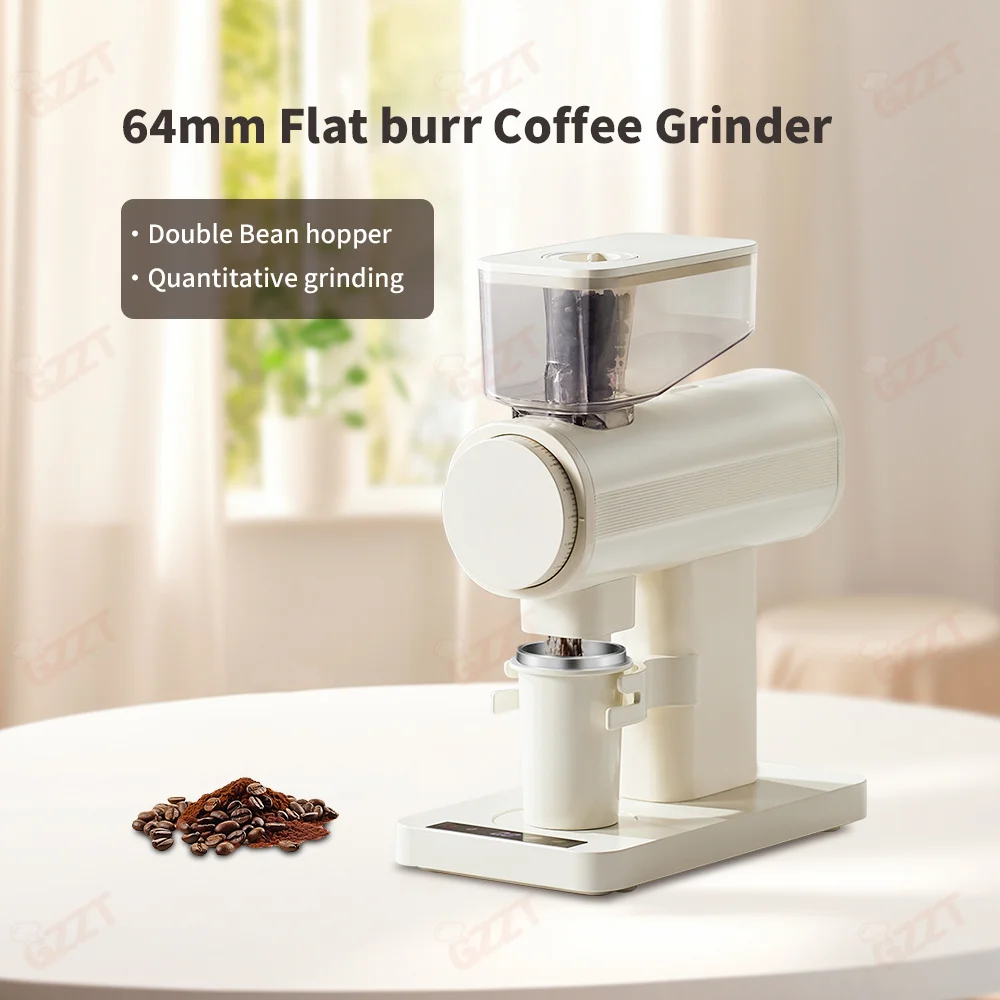 GZZT KX260 Electric Coffee Bean Grinder 64mm Flat Burr Quantitative Grinding Maker Double Hopper Espresso Grinder Coffee Mill
GZZT KX260 Electric Coffee Bean Grinder 64mm Flat Burr Quantitative Grinding Maker Double Hopper Espresso Grinder Coffee Mill