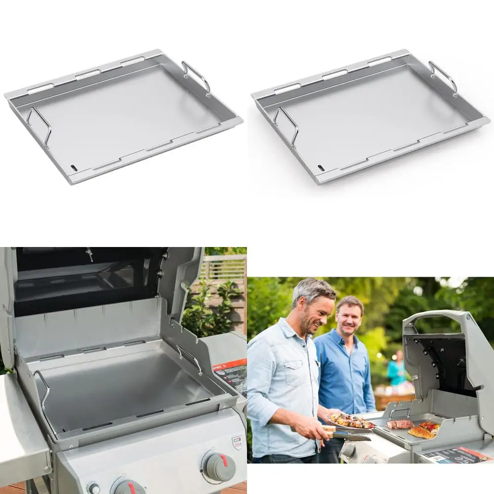 Stainless Steel Full Size Griddle Insert for 200 Series Gas Grills, Flat Top Griddle for Models I, II, S-210, E-210, E-215, E-22
Stainless Steel Full Size Griddle Insert for 200 Series Gas Grills, Flat Top Griddle for Models I, II, S-210, E-210, E-215, E-22