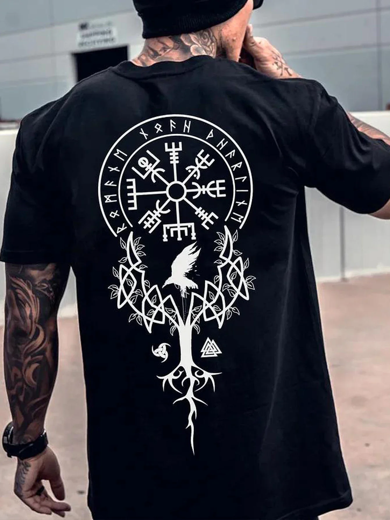 New streetwear gothic totem print t-shirt for men and women summer 100% cotton retro fashion round neck short sleeve top
New streetwear gothic totem print t-shirt for men and women summer 100% cotton retro fashion round neck short sleeve top