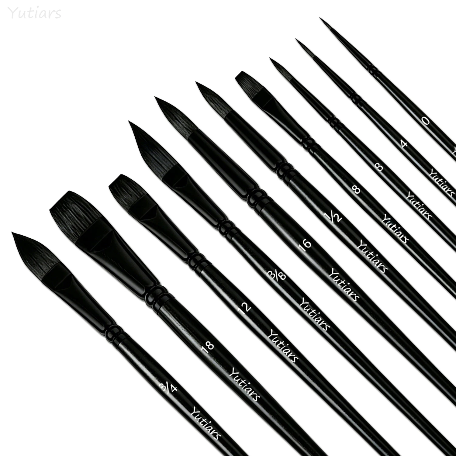 10-Piece Yutiars Artist Brush Kit with Long-Lasting Nylon Bristles Suitable for Acrylic Watercolor Oil and Body Painting
10-Piece Yutiars Artist Brush Kit with Long-Lasting Nylon Bristles Suitable for Acrylic Watercolor Oil and Body Painting