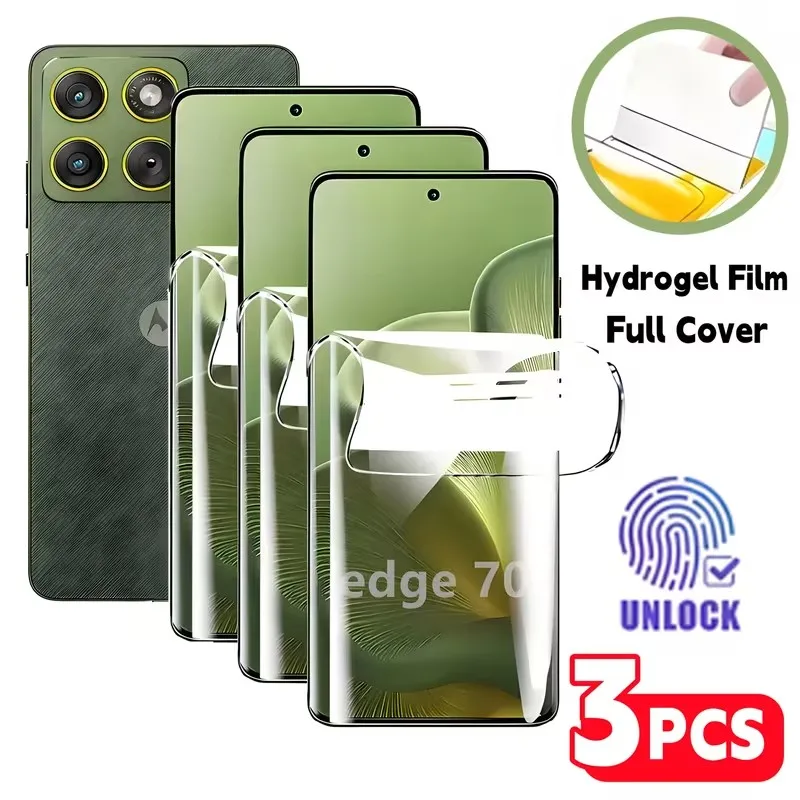 3Pcs Full Cover Hydrogel Film For Motorola Edge 60 70 Fusion Plus Edge 60 Pro Screen Protector
3Pcs Full Cover Hydrogel Film For Motorola Edge 60 70 Fusion Plus Edge 60 Pro Screen Protector