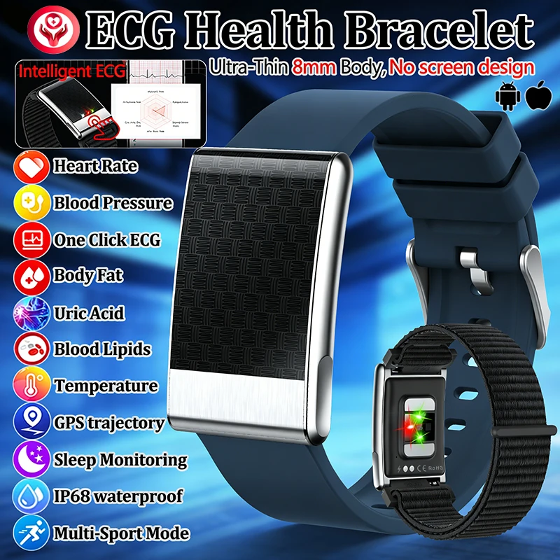 LIGE 2026 New Uric Acid Blood lipids Smart Bracelet Men ECG Blood Pressure Heart Rate Call Reminder Health No Screen Smart Watch
LIGE 2026 New Uric Acid Blood lipids Smart Bracelet Men ECG Blood Pressure Heart Rate Call Reminder Health No Screen Smart Watch