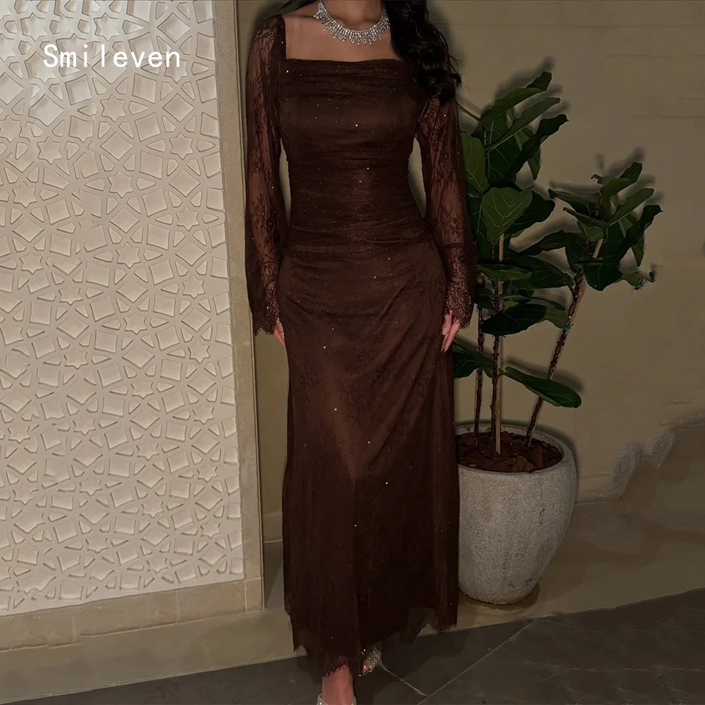 Smileven Luxury lack Mermaid Prom Dress Embroidery Party Gowns Full Sleeve Appliques Occassion Dress Customized 2026
Smileven Luxury lack Mermaid Prom Dress Embroidery Party Gowns Full Sleeve Appliques Occassion Dress Customized 2026