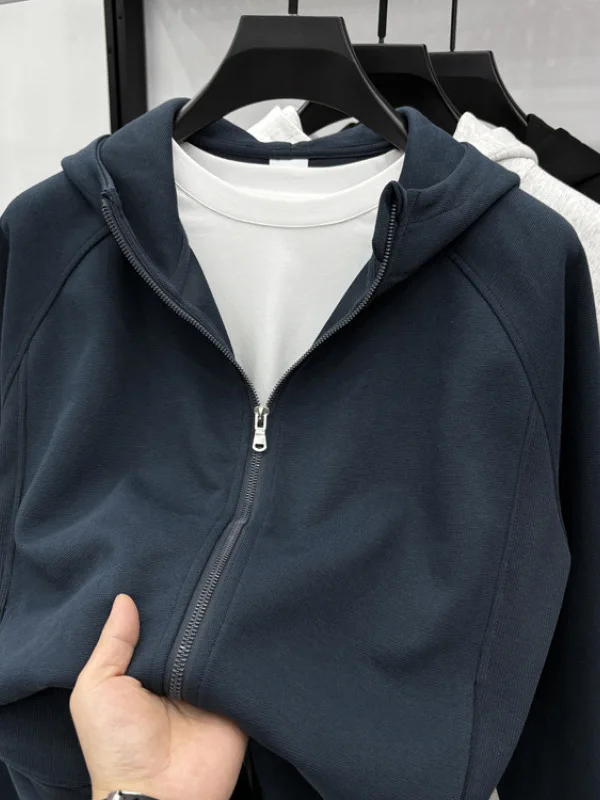 Men's Hooded Zipper Cardigan Jaet Casual Versatile Spring Autumn New Sle Breathable Cotton Polyester Blend Long Sve
Men's Hooded Zipper Cardigan Jaet Casual Versatile Spring Autumn New Sle Breathable Cotton Polyester Blend Long Sve